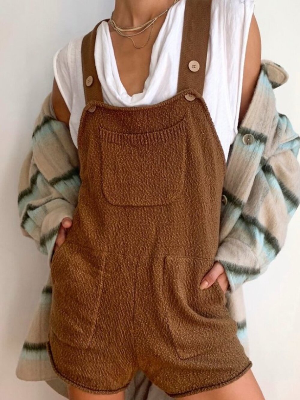 Free People, Over It Short One Piece, Size: Large